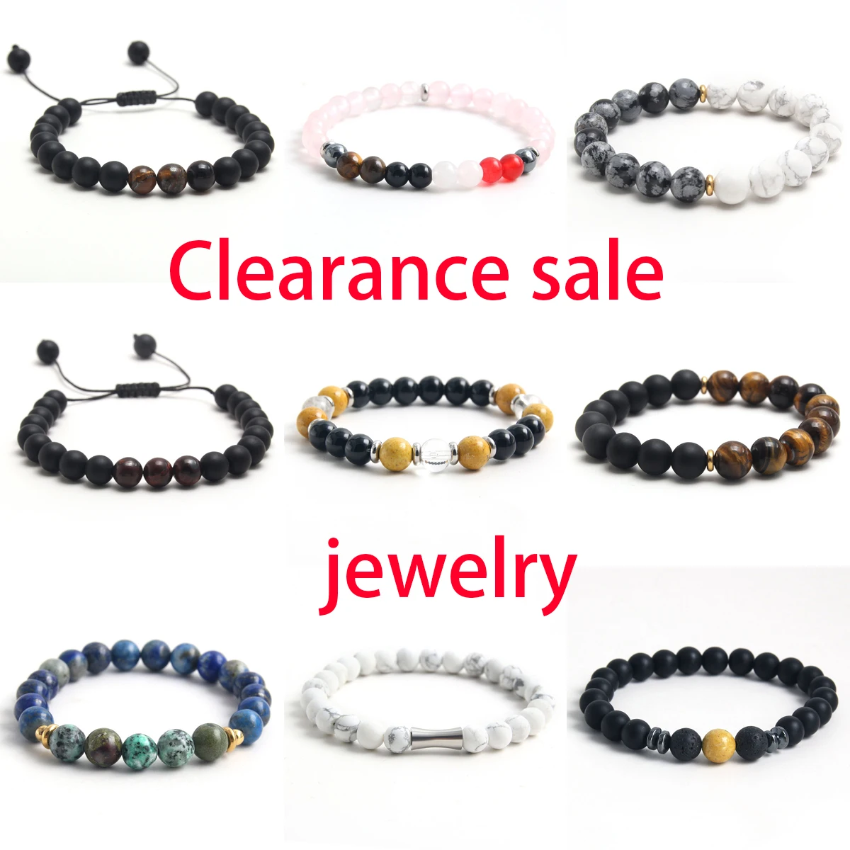 Clearance Sale Natural Stone Yoga Beaded Bracelet For Women Men Big Discount Vintage Adjustable Beads Bracelet Jewelry Wholesale