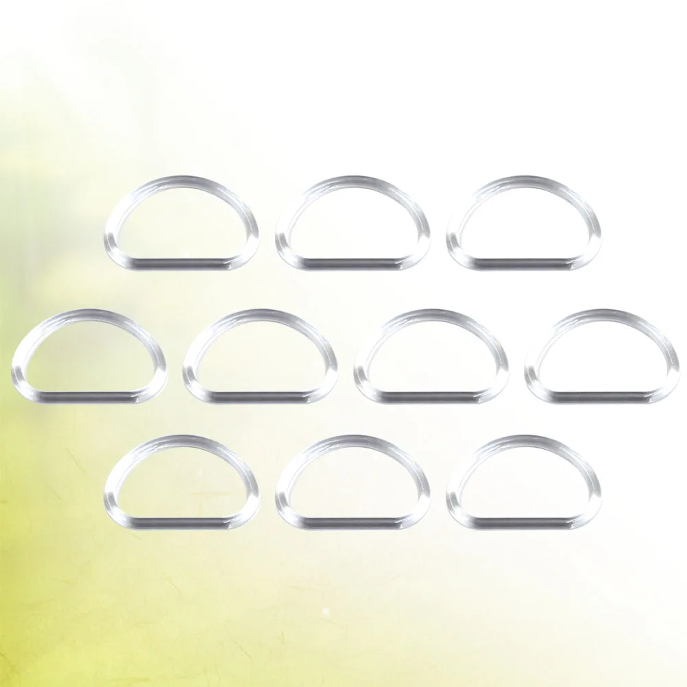 

10Pcs Plastic D-Shaped Bag Handles Practical Durable Lightweight Handbag Frame Hangers DIY Purse Making Accessories Patchwork