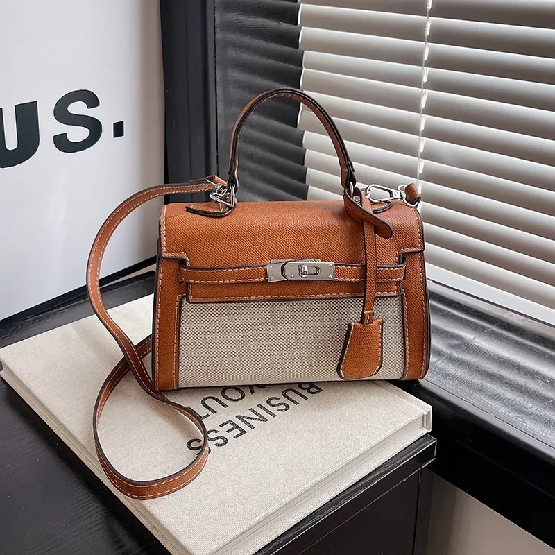 Bolsa crossbody de couro feminina elegante design clássico e elegante por famosa marca de luxo de designer para bolsas femininas