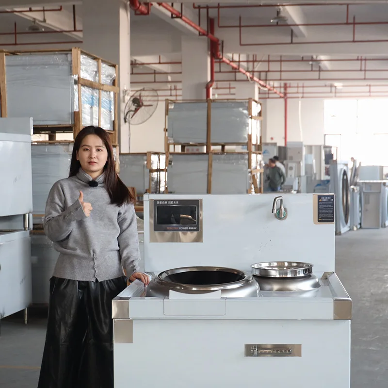 CX commercial induction cooker high power 15KW electric frying stove hotel canteen kitchen concave electromagnetic stove
