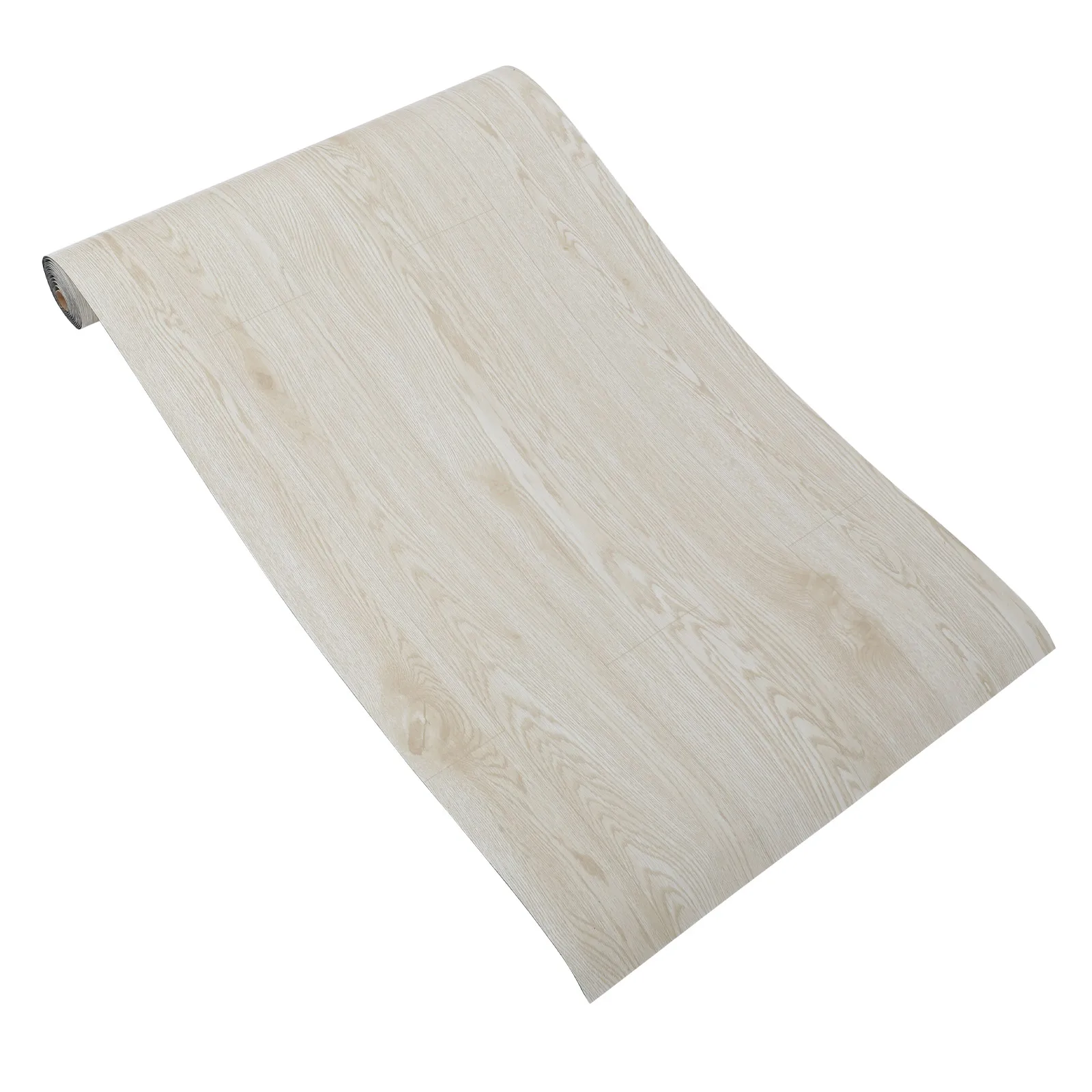 1 rotolo di adesivo autoadesivo per pavimenti in PVC spesso per camera da letto, soggiorno, cucina, bagno, pavimento in venature del legno