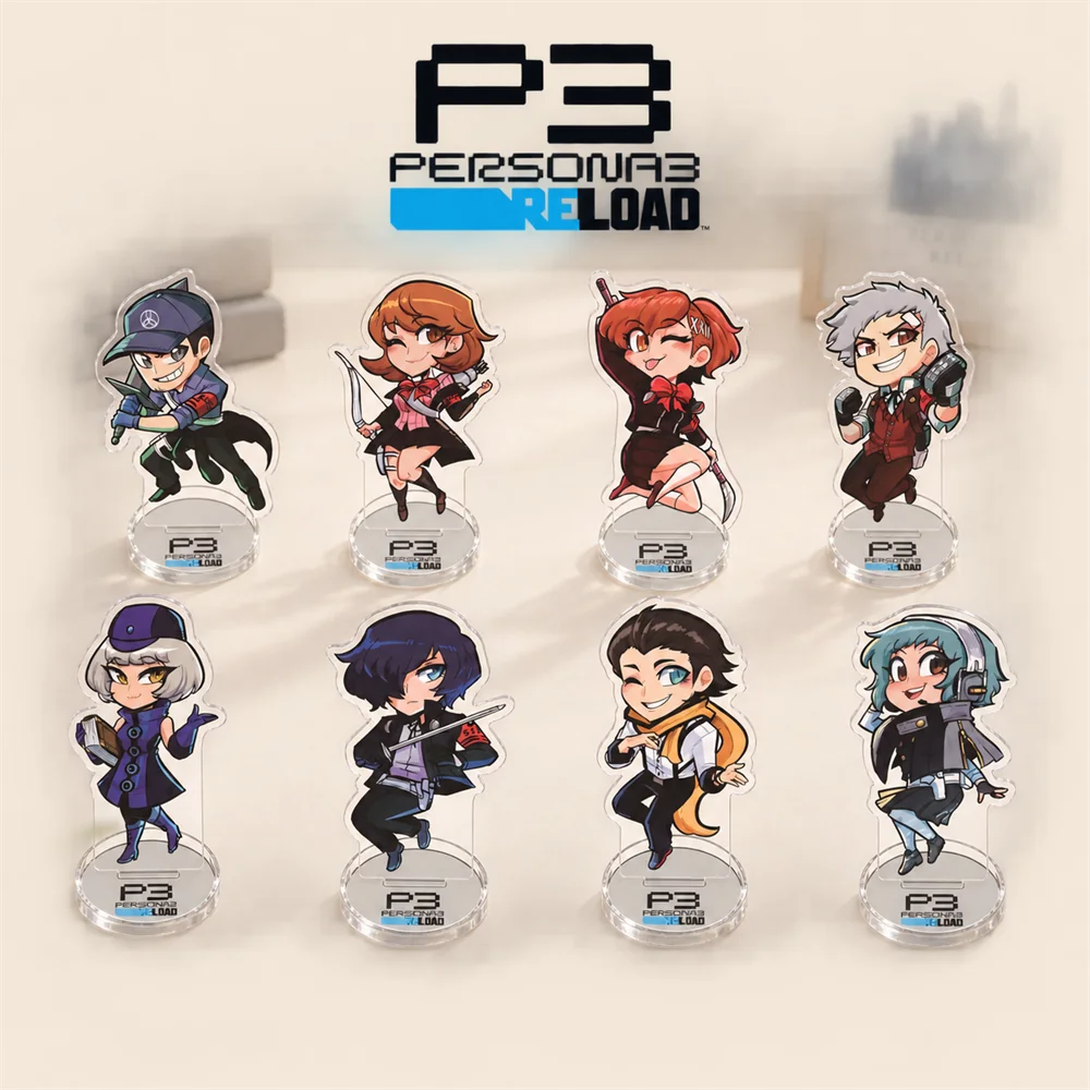 Persona 3 Reload 10cm Acrylic Stand Figures Keychain JRPG Game Desktop Tabletop Ornament Gamer Fans Collectible Gift