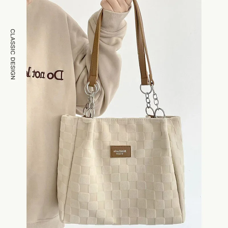 

Large Capaci Canvas Tote Bag Women's Commuter oulder Bag Underarm New Sle 2025 Summer Trend Chinese Manufacturer