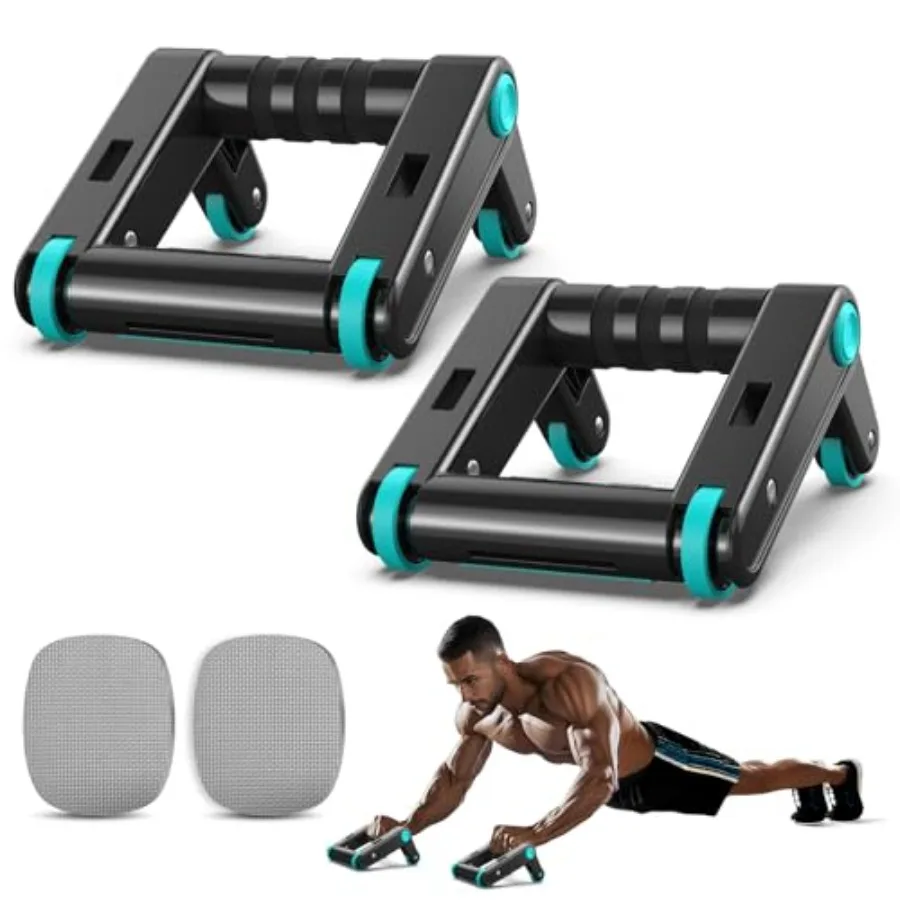 

Ab Roller Wheel 2-In-1 Exercise Roller Wheels Push-Up Bar Abdominal Exercise Machine Abs Workout Equipment for Core Strength Tr