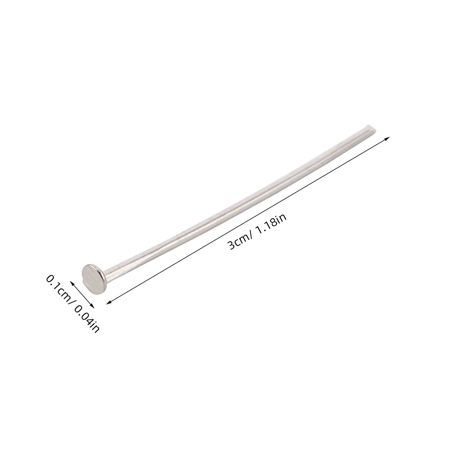 1000Pcs Chandelier Lamp Holder Pins 30Mm Rustproof Metal Crystal Chandelier Connectors for Prism Fastening Suncatcher Repair