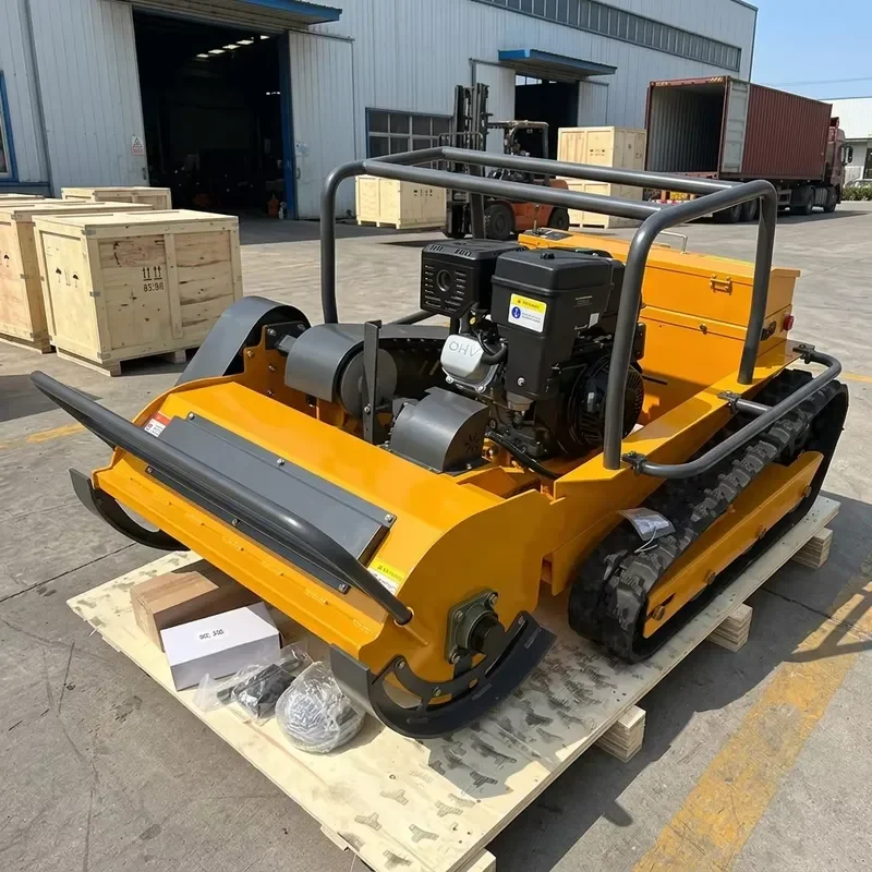 Chinese Factory All Terrain Remote Control Mower CE EPA Cutting Width 800mm Lawn Mower Construction Garden Orchard