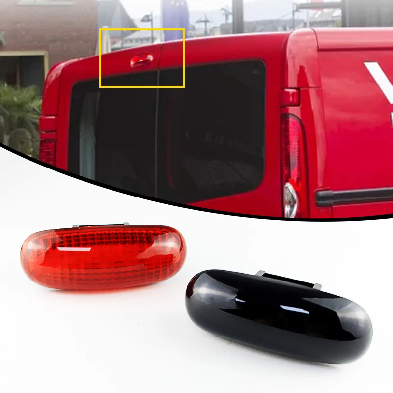 1PC OEM # 7700352940 Smoke Red Lens NO Light High Mount Brake Stop Tail Lamp For Renault Master II / Opel Movano A 1998-2010