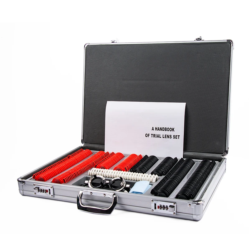 Professional Portable Metal 266PCS Optometry Test Box Trial Lens Set Optical Instrument