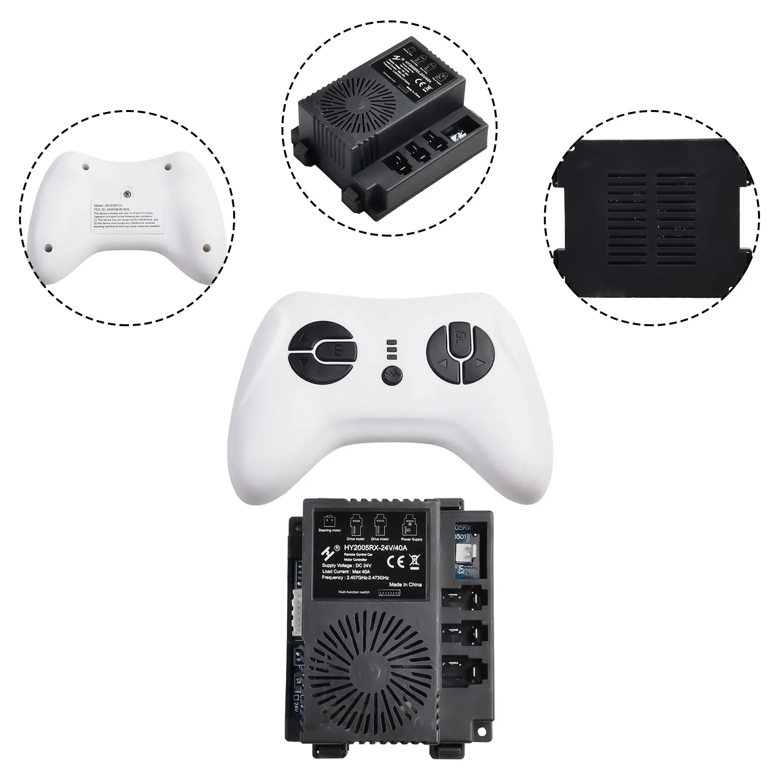 HY2005RX-24V 40A Receiver For 2.4G Transmitter Children Electric Car Remote Control 24V Replacement Part Toy Vehicle Accessories