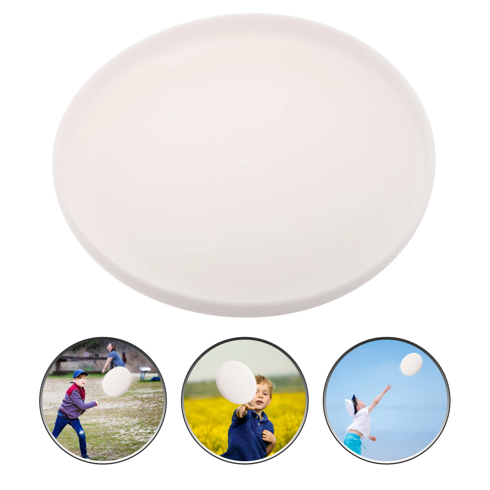 2 Pcs Outdoor Sports Flying Discs Limit Toy for Playing White Diy Toys Child