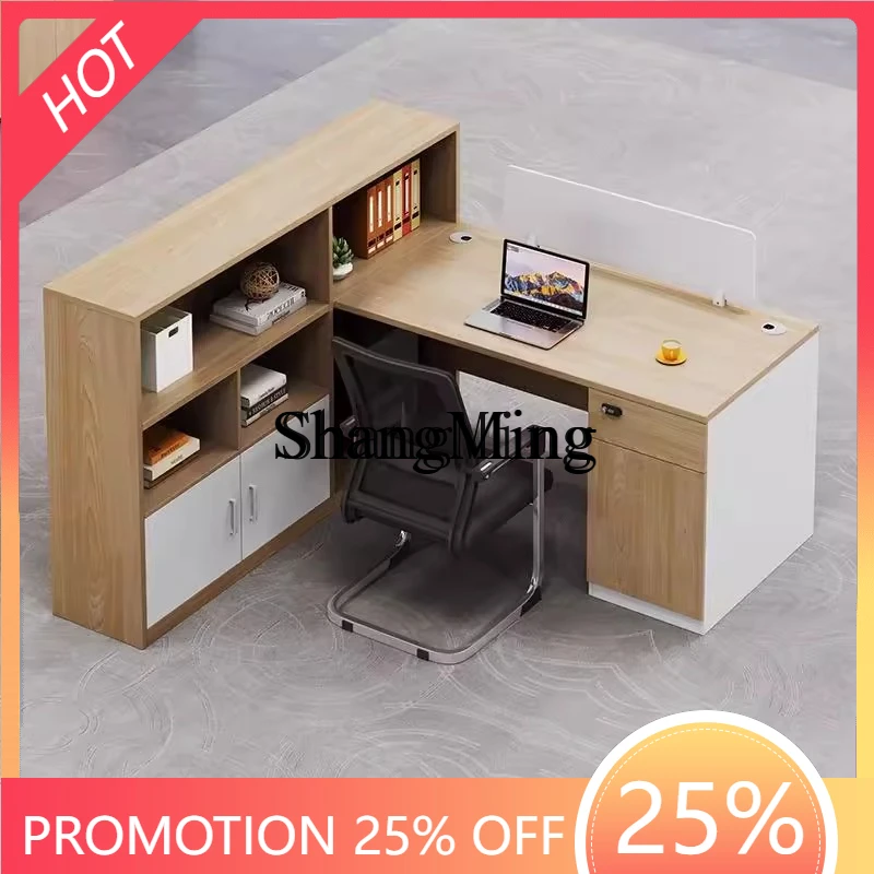 

SM home office desk and chair combination simple modern double face-to-face desk sub-office