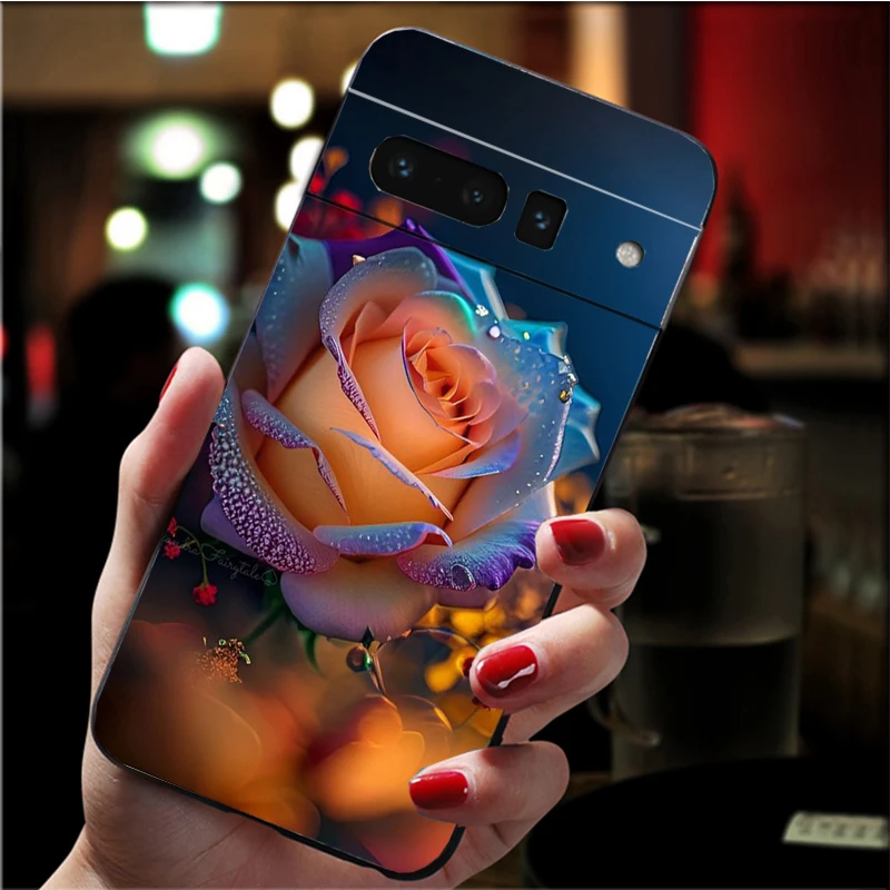 Rozen Bloem Rose Telefoon Hoesje Voor Google Pixel 8 7 Pro 7a 6a 6 Pro Pixel 8a 5a 4a 3a Pixel 5 6 4 3 3a Xl Funda