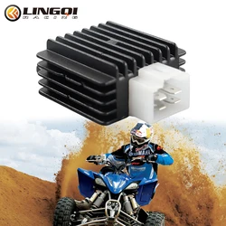 LINGQI RACING Motorcycle 4 Pin Voltage Regulator Rectifier Connector Plug For GY6 50cc 80cc 125cc 150cc Moped ATV Pit Dirt Bike