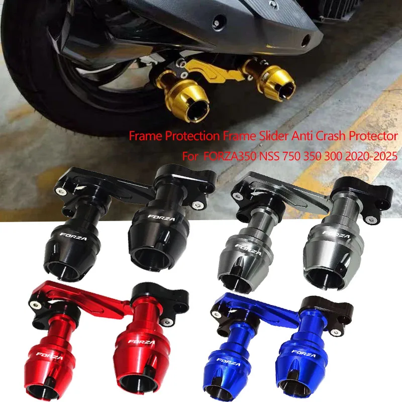 FOR FORZA350 FORZA 750 350 300 accessories Front Fork Wheel Fall Muffler Pipe Frame Protection Frame Slider Anti Crash Protector