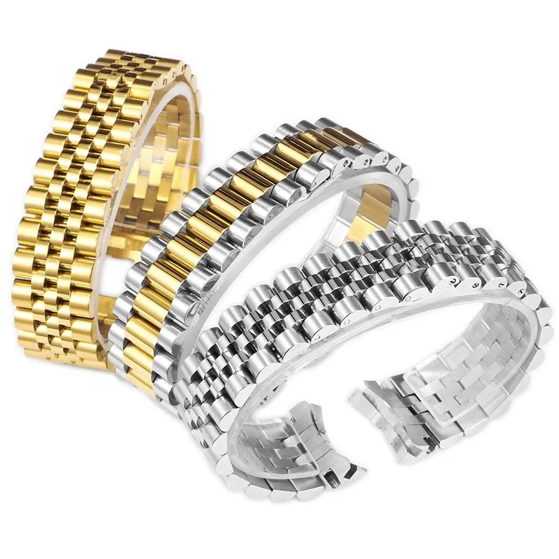 Watch Band For Rolex DATEJUST DAY-DATE OYSTERPERTUAL DATE 904 Stainless Steel Watch Accessories Strap 20mm 21mm