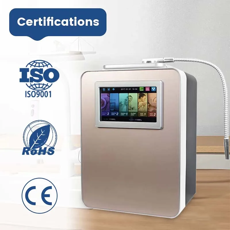 Muiltifunctional Alkaline Water Ionizer Machine pH 2.5-11.2 Alkaline Acidic Water Purifier kangen Ionizer Water Machine