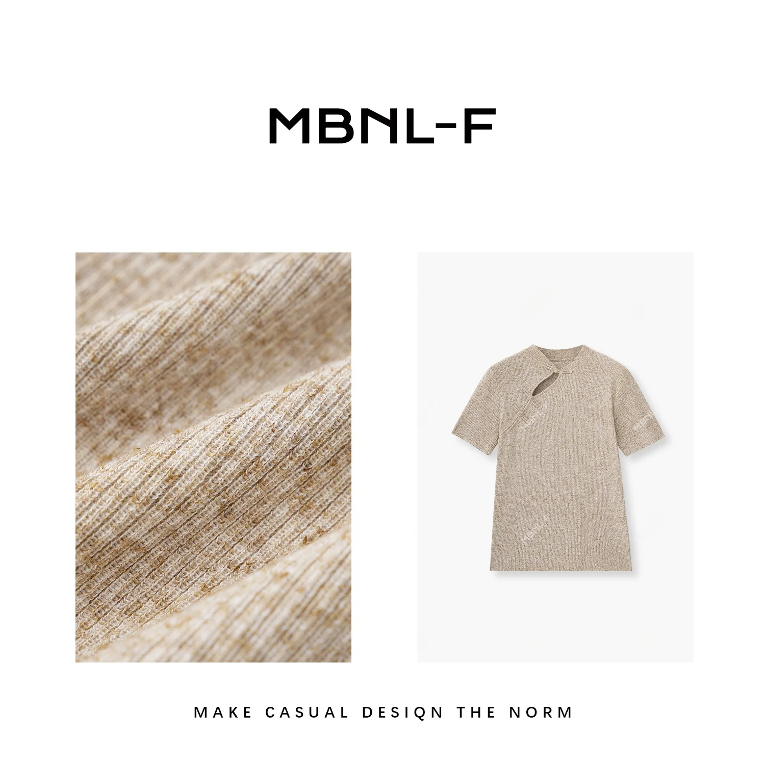 

MBNLF Spring 2024 New Casual Versatile T-irt Women's Faionable Chinese Sle Top Spring Summer Leisure All-match Tee