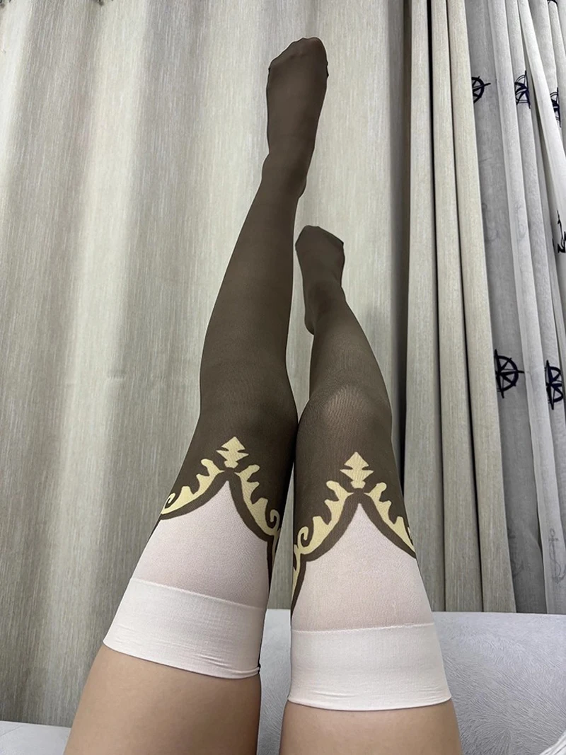 Umamusume – jolis bas de Cosplay Derby Satono diamant pour femmes, chaussettes hautes au dessus du genou, cuissardes hautes, bas de bottes longues, cadeaux