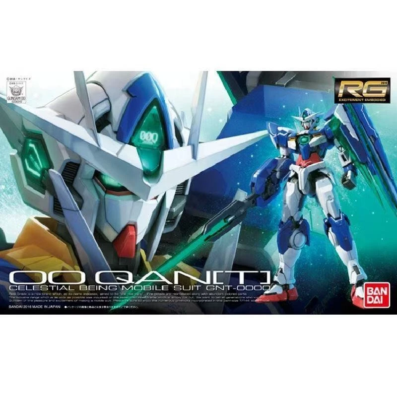 

BANDAI Gundam Original Box Assembly Toy RG1/144 RG21 00QAN[T] Animation Peripheral Model Figure Ornaments Collection Gift