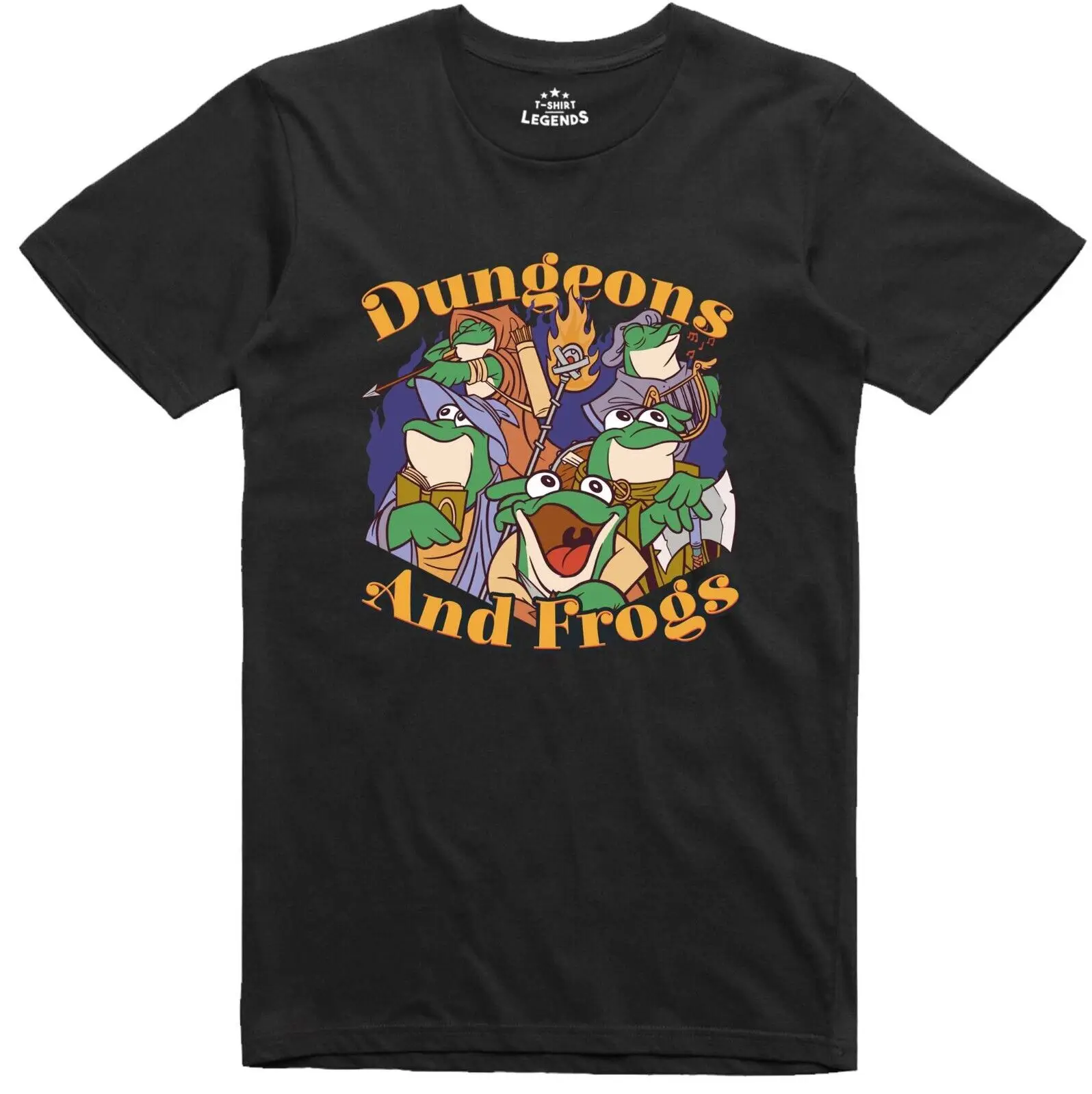 Drôle Hommes RPG Dé Donjons Et Grenouilles Rôle de Jeu Coupe Standard T-Shirt