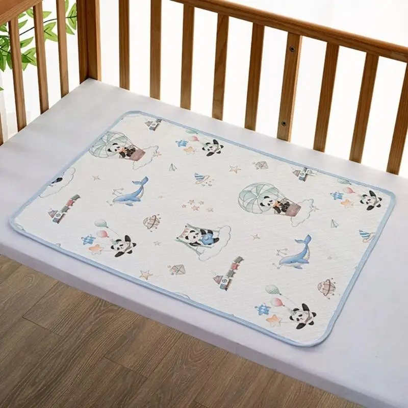 بساط تغيير حفاضات الأطفال الكرتوني الجميل القابل لإعادة الاستخدام وسادة مبولة للأطفال الصغار مع تصميم نمط فريد 4XBC #5