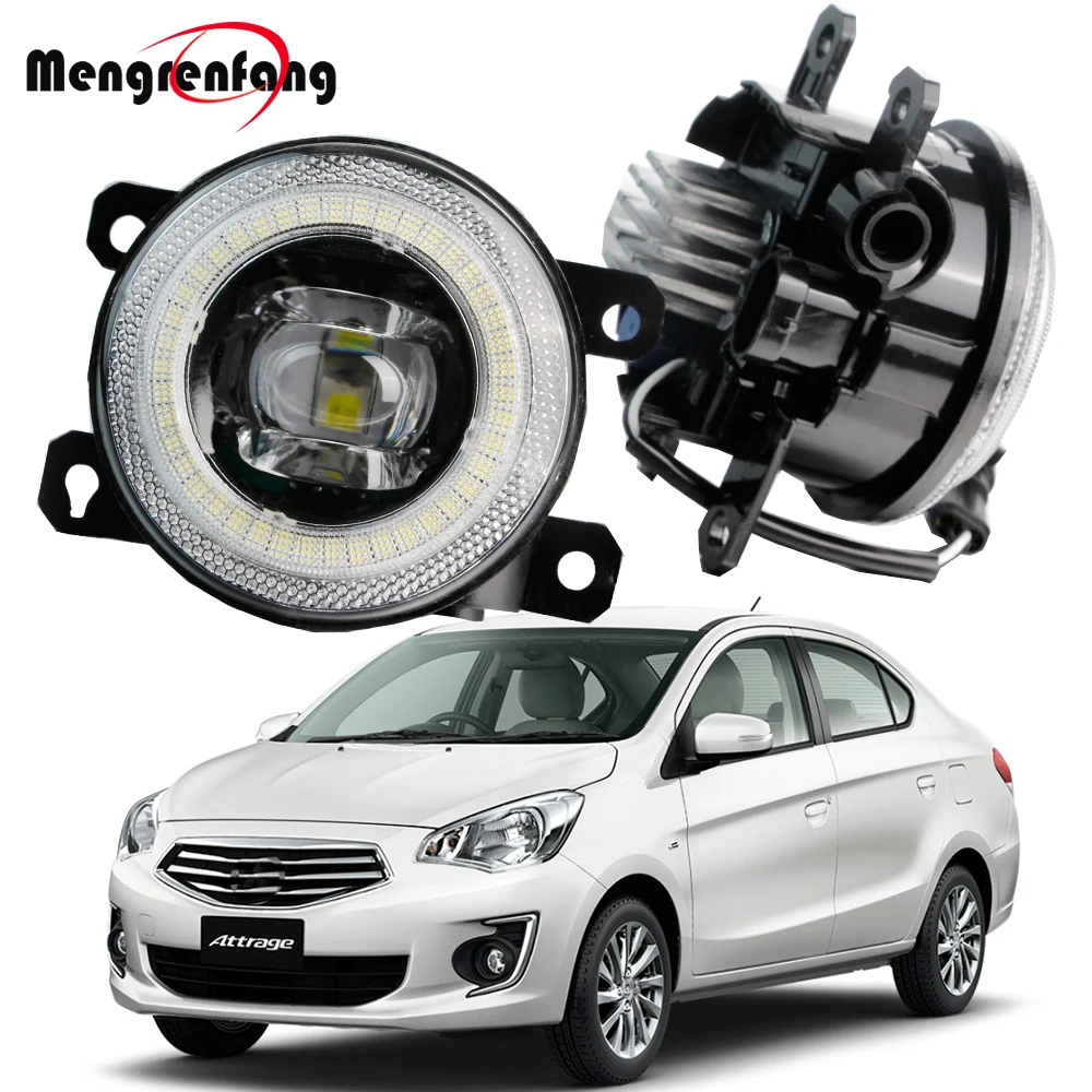 

Светодиодный противотуманный фонарь «ангельские глазки» 2 в 1, дневные ходовые огни для Mitsubishi Attrage Mirage G4 sedan 2013-2022 30W H11