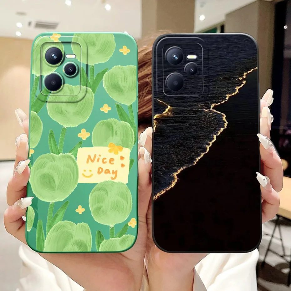 Lens Protective Case For Realme C35 Fashion Pattern Soft Silicone Back Cover For RealmeC35 C 35 4G RMX3511 Phone Cases - view 6