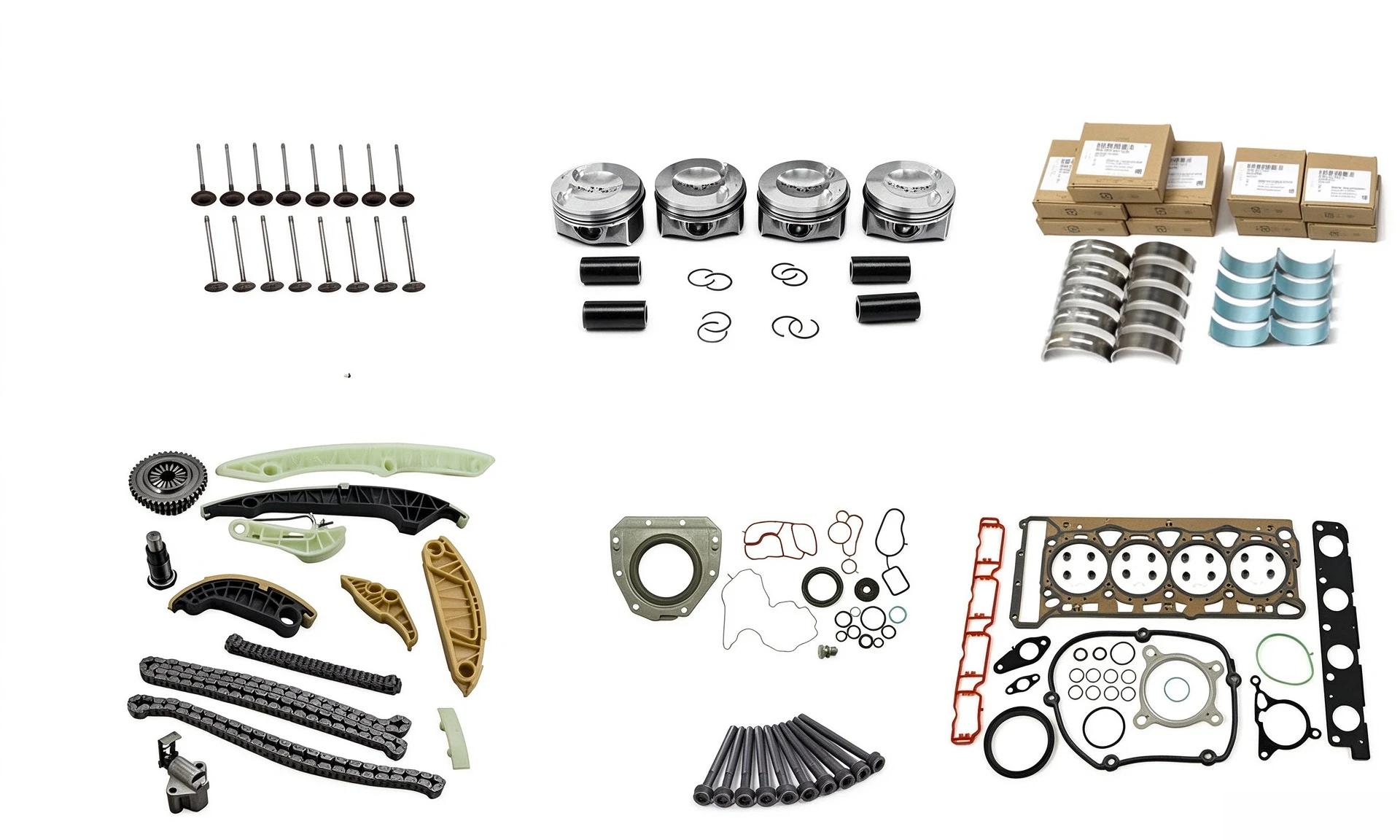 Engine Rebuild Kit Fit For VW Passat Audi A4 Q5 TT 8R 8J 2.0TFSI EA888 Gen2 CAEB CCTA Φ82.51mm Φ21mm