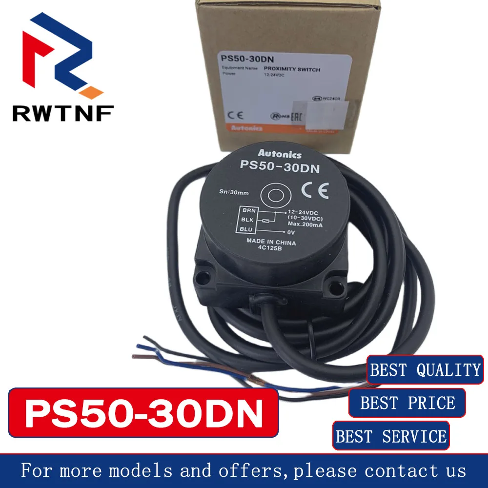 Brand New Genuine PS50-30DN  Autonics Square proximity switch sensor