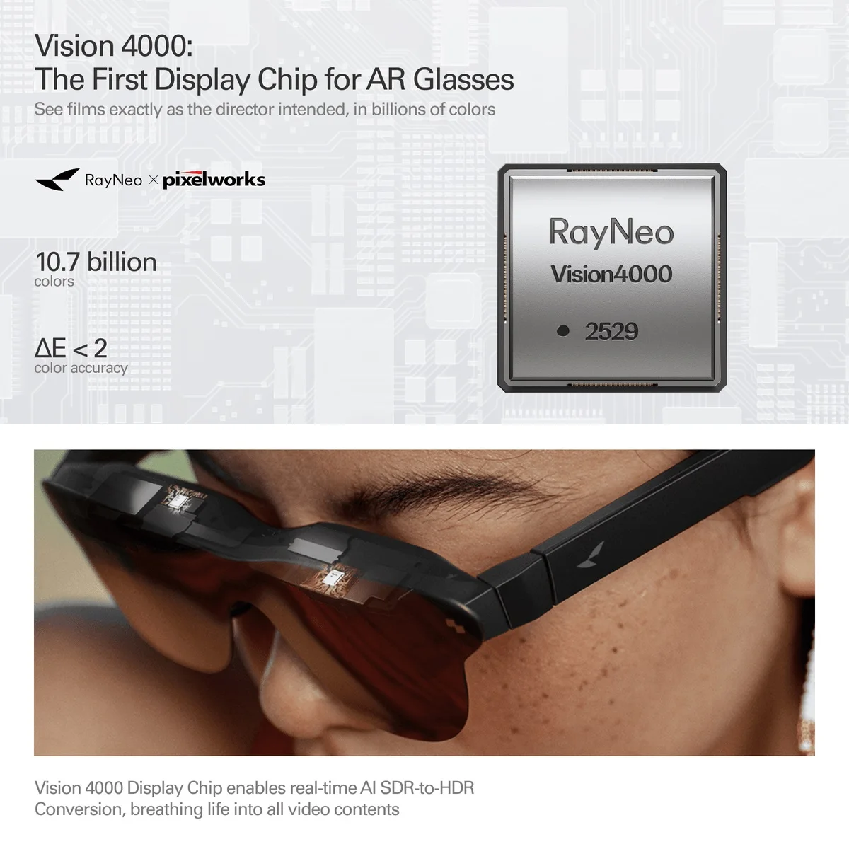 TCL RayNeo Air 4 Pro AR Glasses 135 inch Micro OLED Screen 3D HD
