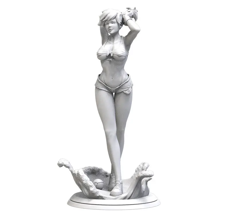 1/24 75mm 1/18 100mm Resin Model Kits Sexy and Lovely Girl Unpainted No Color RW-171