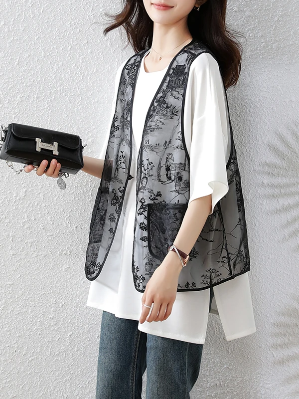 

plus Size Women's Summer 2025 ort Sve T-irt And Vest Set Casual Slimming Two-Piece Set Comfortable Faion Ensemble