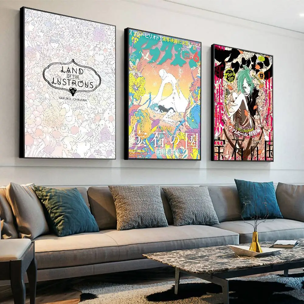 Anime L-Land Of The L-Lustrous Classic Vintage Posters Vintage Room Home Bar Cafe Decor Nordic Home Decor