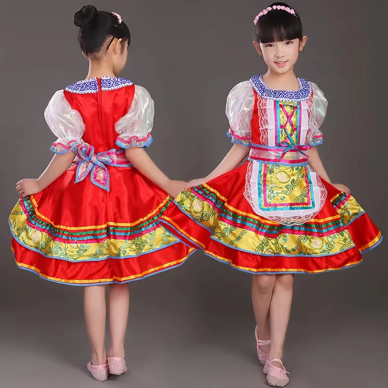 Classical Elegant Traditional Russian Dance Costume Dress European Princess Stage Dresses Mongolia Stage Performance Clothing