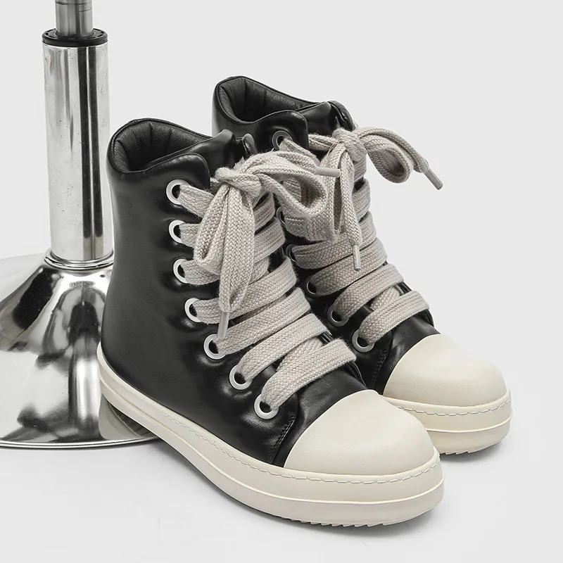 

Модная обувь унисекс на массивном каблуке и платформе, универсальные повседневные кожаные кроссовки большого размера для подиума, дизайнерские роскошные спортивные кроссовки, новинка