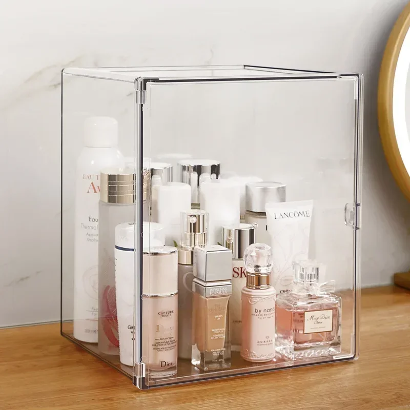 Imagem -03 - Perfume Armazenamento Box Display Cabinet Dustproof Alta Transparente Household Table Top Dresser Multi-layer Acrílico Cosméticos Prateleira