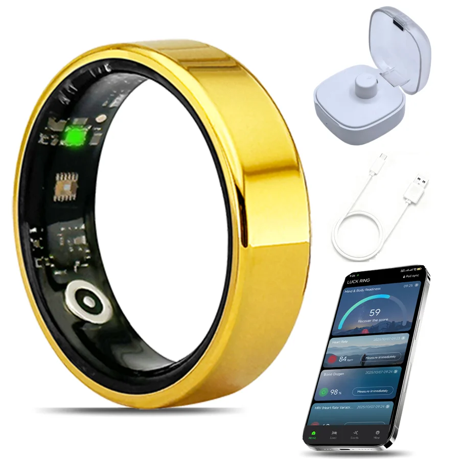 

Smart Ring Waterproof Tracker Video IOS Android Men Women Health Ring