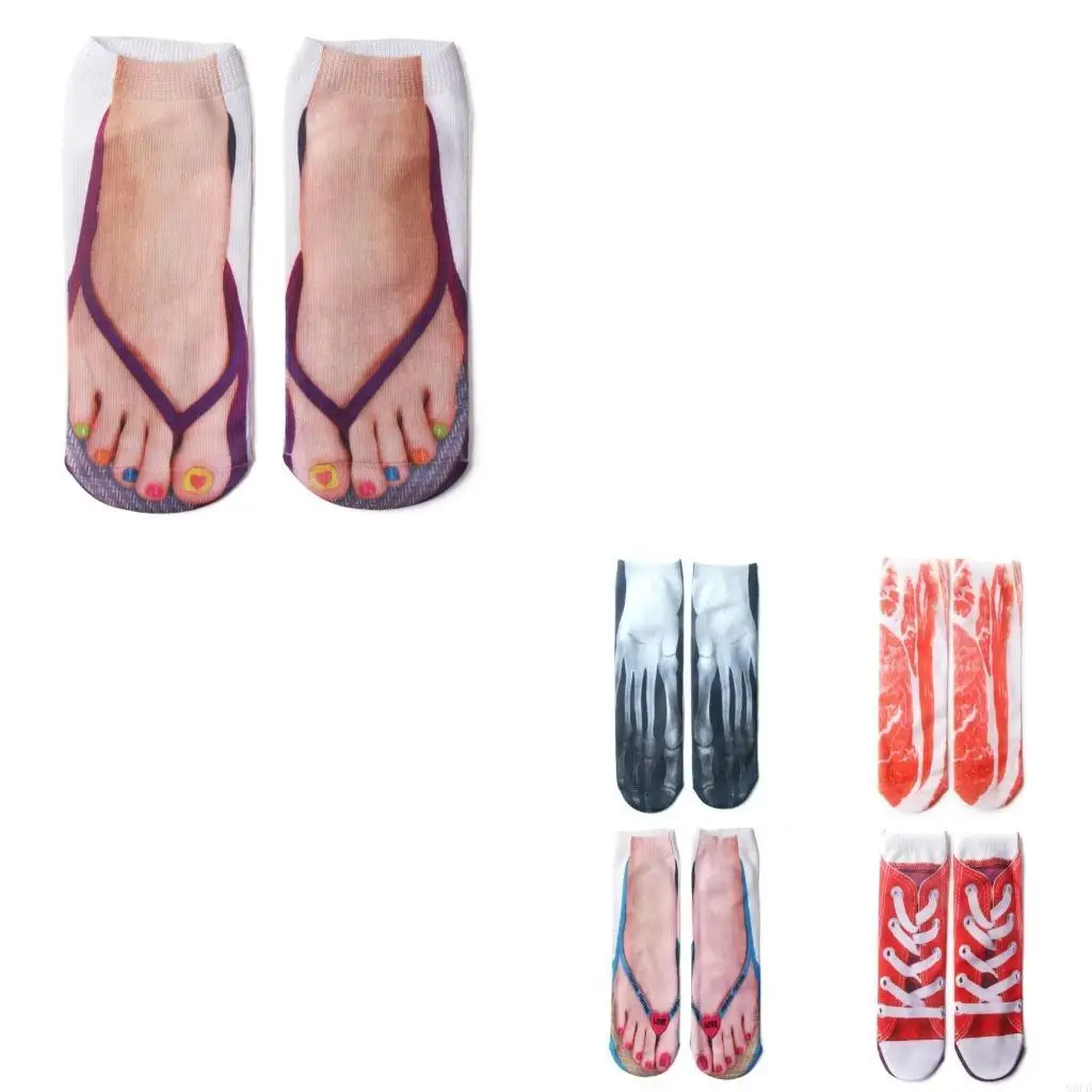 

1 пара повседневных носков, подарочные мужские и женские высокие носки до щиколотки, велосипедные носки, забавные носки