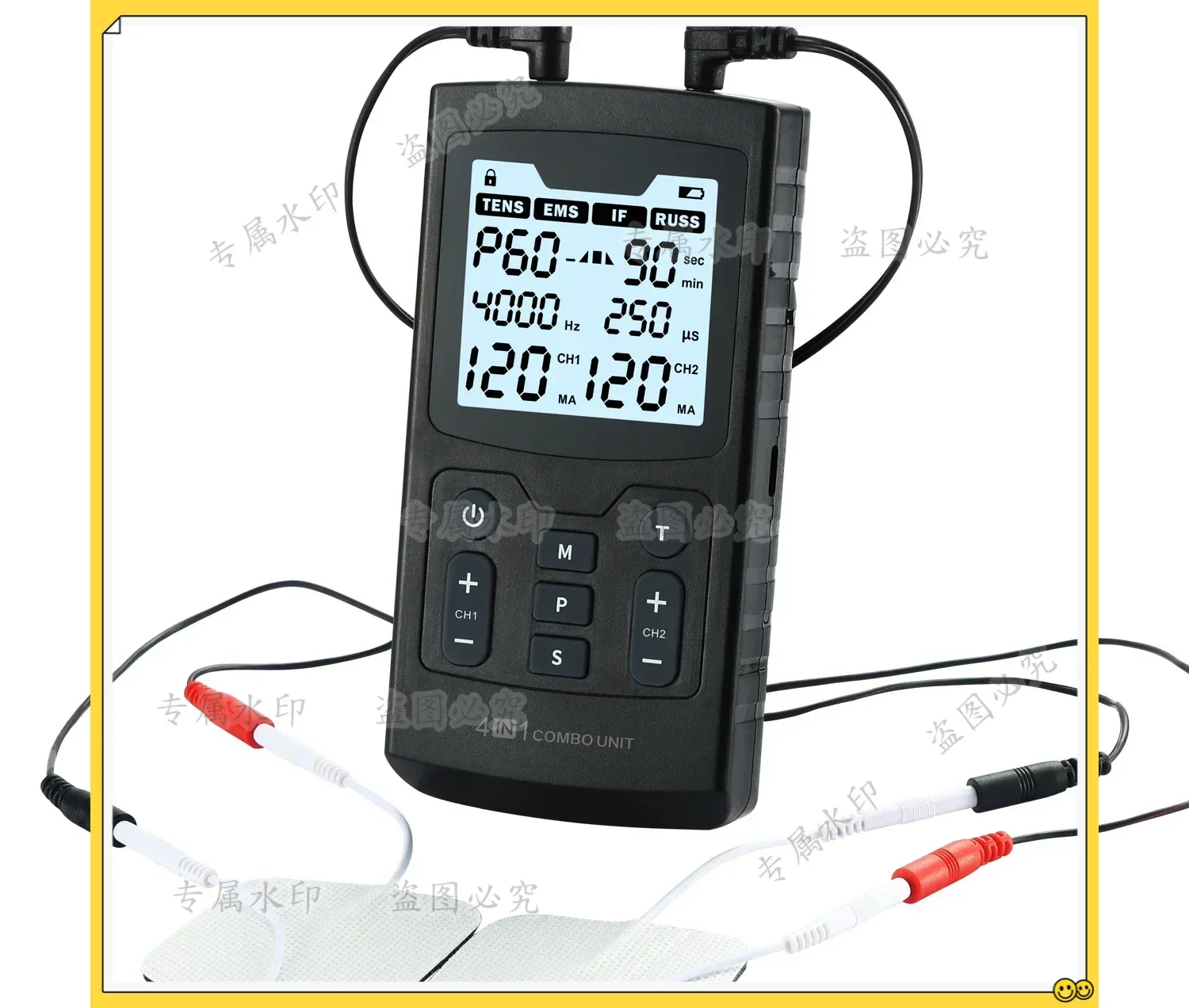 

4 in 1 Combo Health Digital IFC RUSS EMS Tens Unit for Back Pain Relief muscle soreness