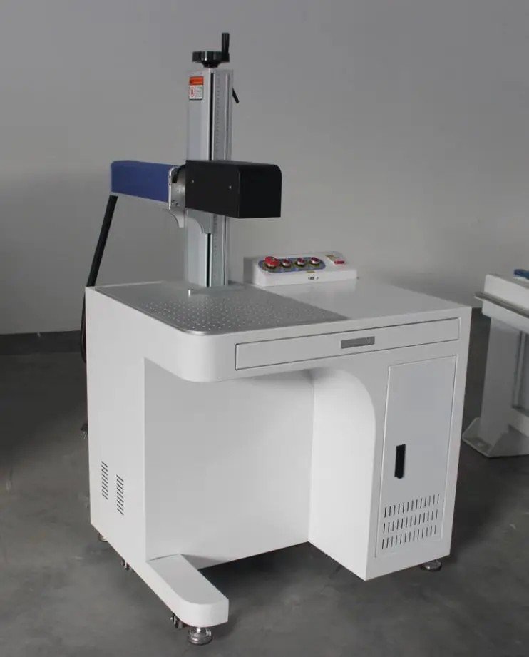 100W JPT Desktop Portable Fiber Laser Marking Engraving Marker Machine for Metal Steel Copper Aluminum