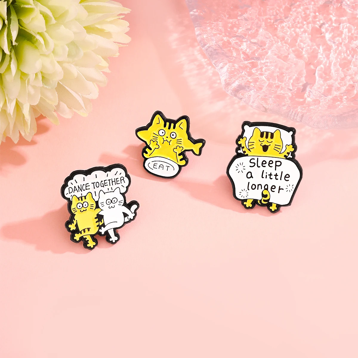 Cartoon cute little tiger sleeping funny and chic jewelry brooch clothing backpack decoration pin gift view 4