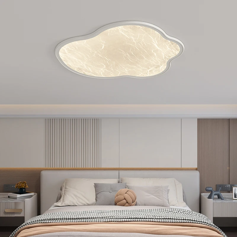 Nordic Luxury Starry Sky Bedroom Lamp Simple Modern Atmosphere Bedroom Study Round Minimalist Starry Sky Texture Ceiling Lights