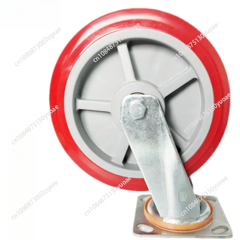 3 4-inch directional universal brake silent wheel pulley TRP rubber nylon polyurethane wheel