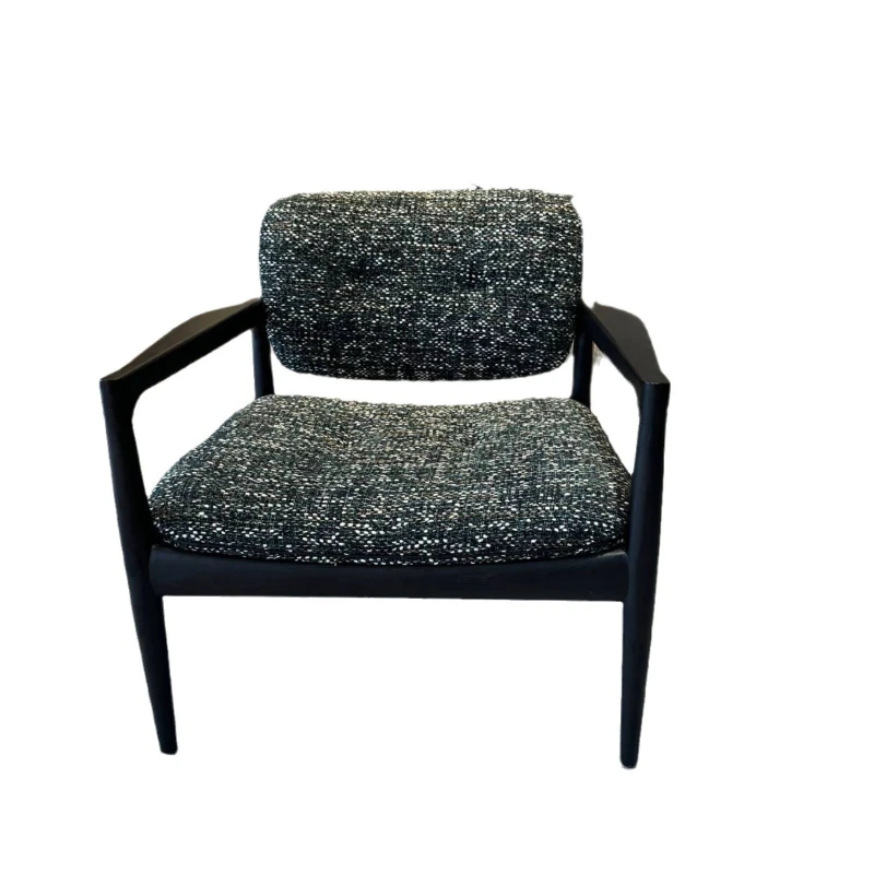 

Teacher's living room solid wood reception leisure chair single sofa