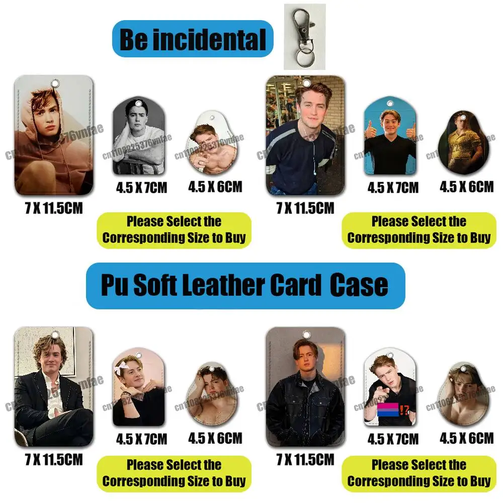 For Actor Kit Connor For AirTag Case Card Sleeve Holder ID Credit Bank Access Keychain For Air Tag Shell