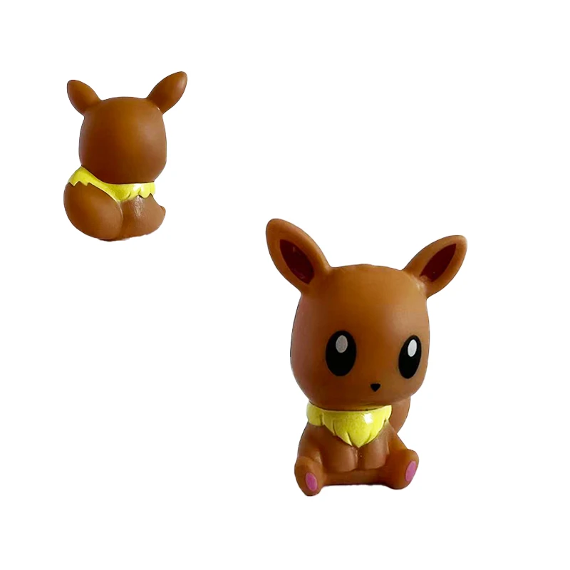 6Pcs Pokemon Bath Toys Pikachu Bulbasaur Charmander Squirtle Eevee Snorlax Squeaky Rubber Doll Baby Shower Play Figure Kids Gift view 3
