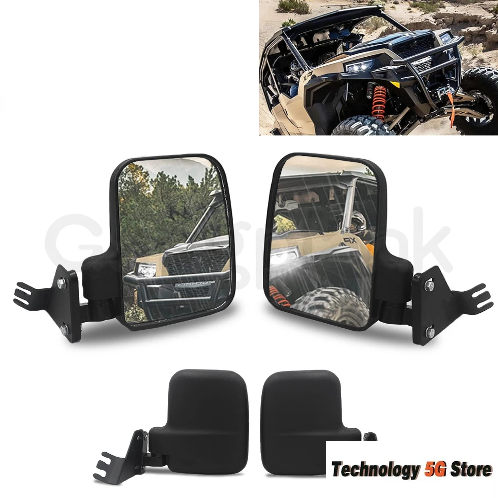

UTV Rear View Mirror for POLARIS GENERAL 2016+ Square Black Reversing Side Mirrors for ATV&UTV&SSV Rearview Mirrors