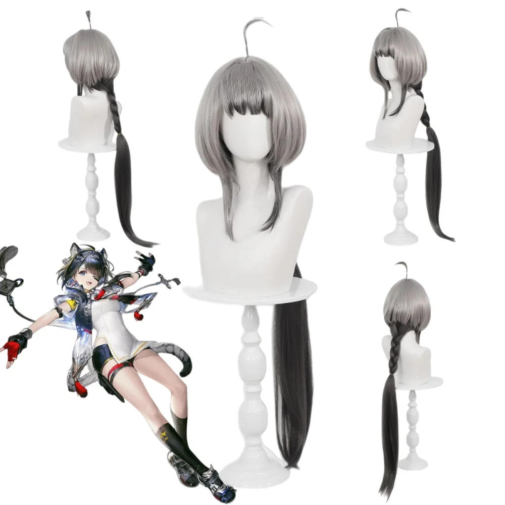 

Парик для косплея Тантанг из игры Arknights, прическа Тантанг, аксессуар для Хэллоуина, парик с сеткой-розой