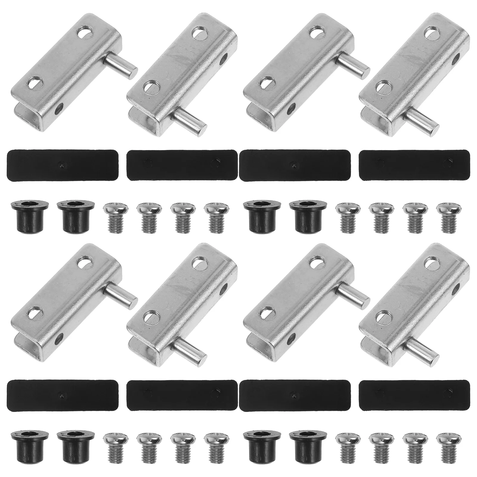 

Glass Cabinet Door Clip Hinge Metal Shower Bathroom Nickel Plated Cold Rolled Steel