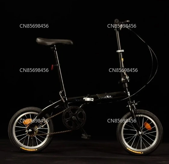 

14-inch Folding Bicycle, Variable-Speed Portable Disc Brake Bike, Compact Moped for Adults, Students, and Easy Commuting